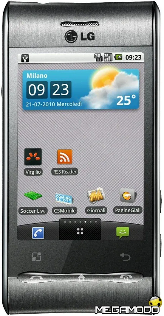 LG Optimus GT su piattaforma Android