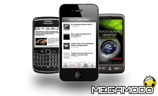 Toyota Europe Newsfeed, nuova applicazione per mobile phone