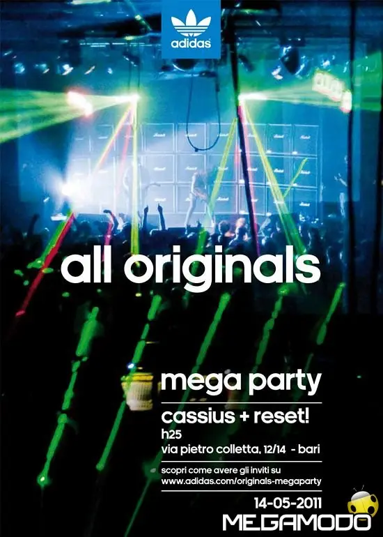 adidas Originals Mega Party, 10 eventi in Italia