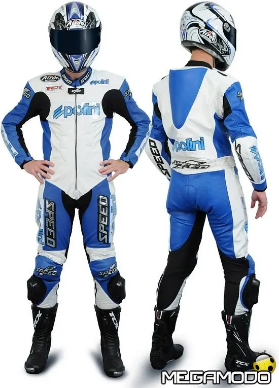 Nuova tuta in pelle personalizzata con i colori Polini