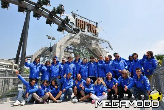 I maestri di sci dell'AMSI sul Raptor di Gardaland