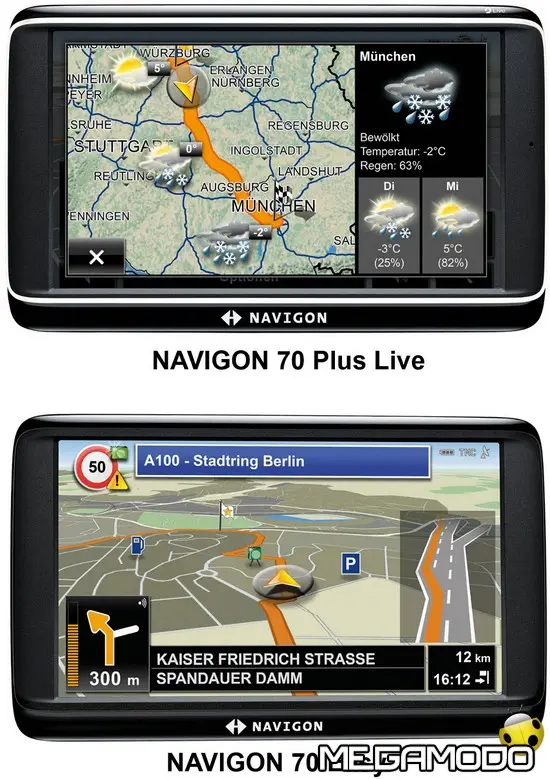 NAVIGON 70 Easy e NAVIGON 70 Plus Live