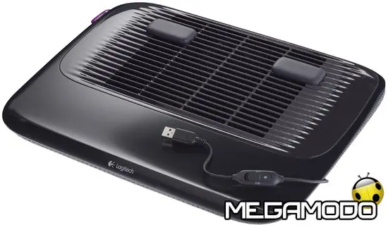 Logitech Cooling Pad N200, flusso d'aria intorno al notebook