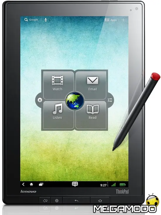 Lenovo ThinkPad Tablet, con Android 3.1