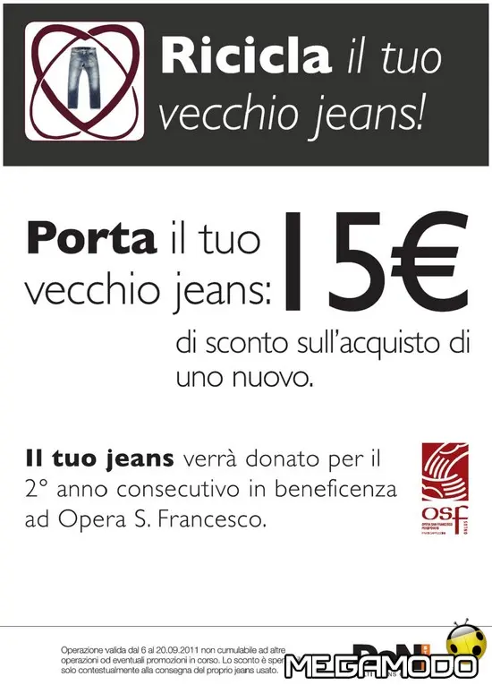 DeN store, "Ricicla il tuo jeans"