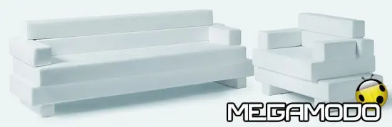 Il divano e la poltrona Regolo