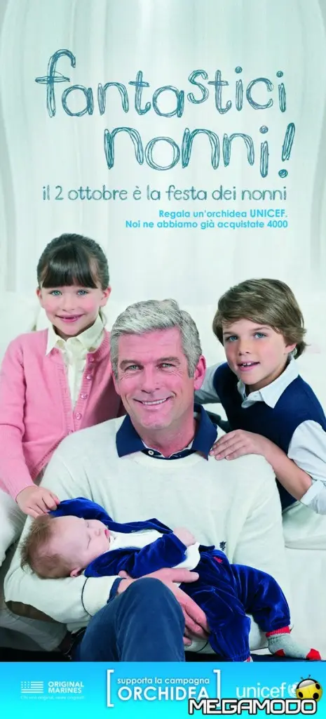 4 mila orchidee per la festa dei nonni, il contributo Original Marines al progetto Unicef 
