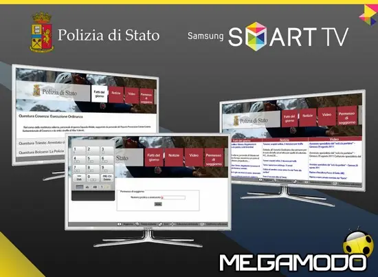 L'applicazione della Polizia di Stato disponibile sugli Smart TV Samsung