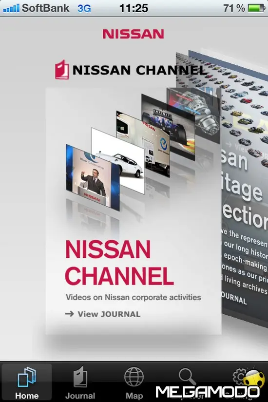 La nuova App di Nissan Global per Iphone