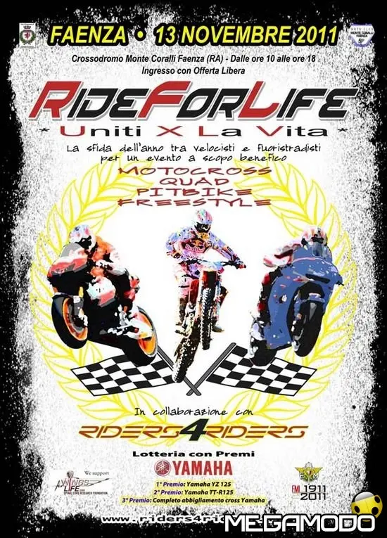Parte RideForLife, presenti anche Melandri e Dovizioso