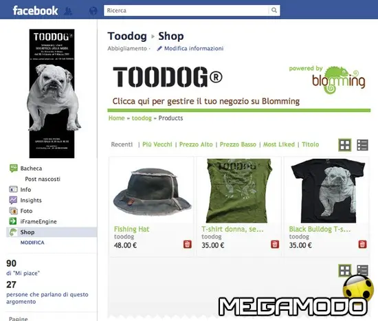 Toodog lancia il social store su Facebook
