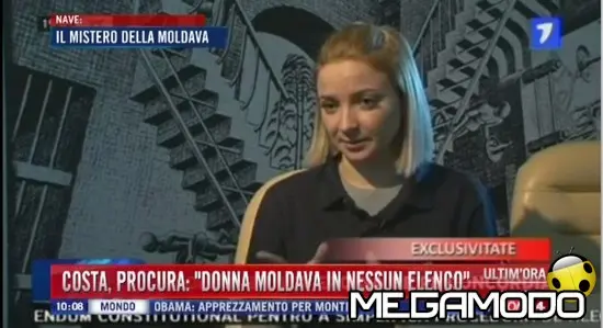 La foto di Dominika, la donna moldava vista con il comandante Schettino in plancia