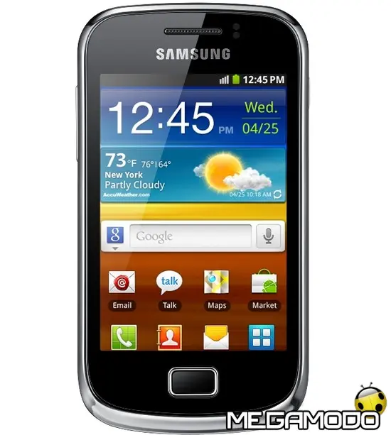 Samsung Galaxy mini 2, design giovane e colorato