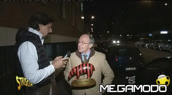 Tapiro d'Oro rossonero a Carlo Pellegatti