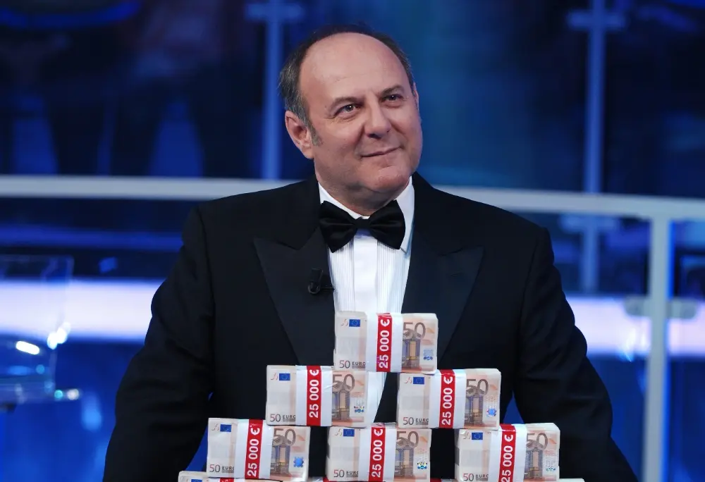 Michelle Hunziker, Rudy Zerbi, Cesara Buonamici e Salvo Sottile concorrenti a "The Money Drop"