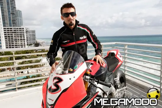 Max Biaggi ed Eugene Laverty a Miami 