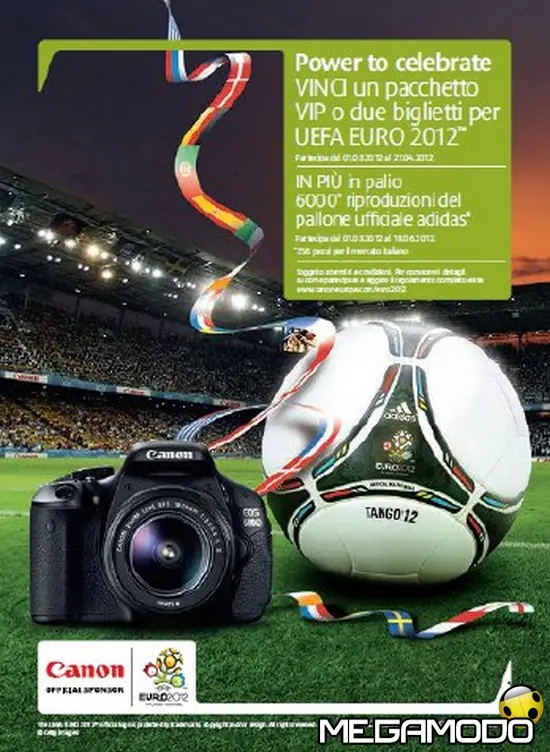 Promozione Canon per il Campionato Europeo di Calcio UEFA EURO 2012