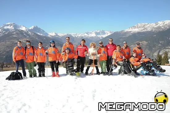 Zanardi, Ghedina e Ladstaetter in pista con i ragazzi del Progetto SciAbile