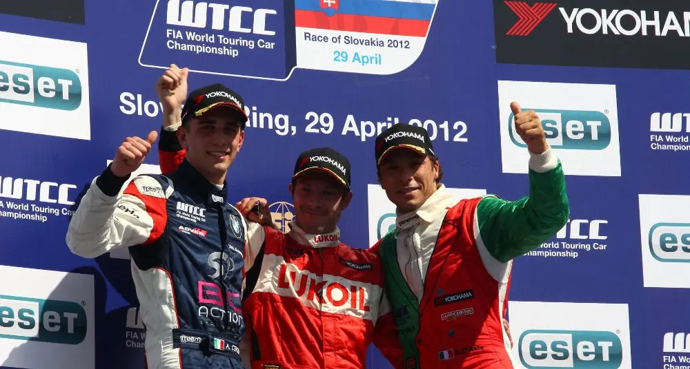 Primo podio per Alberto Cerqui nel FIA WTCC in Slovacchia 