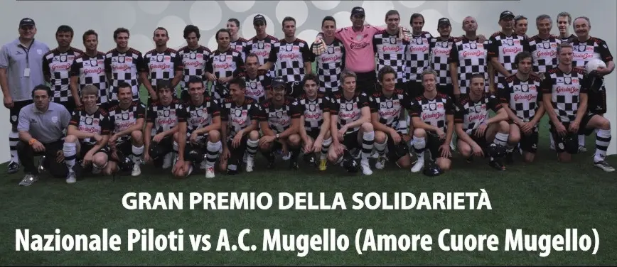 Partita di beneficenza della Nazionale Piloti, il 1 maggio a Borgo San Lorenzo