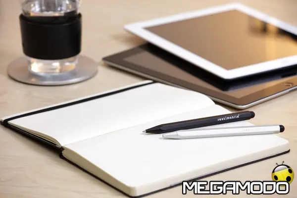 Pennino per iPad Alupen Pro by Just Mobile con punta in gomma e penna a sfera