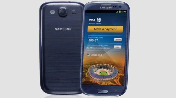 Samsung Galaxy S III con Visa payWave ai Giochi Olimpici di Londra 2012