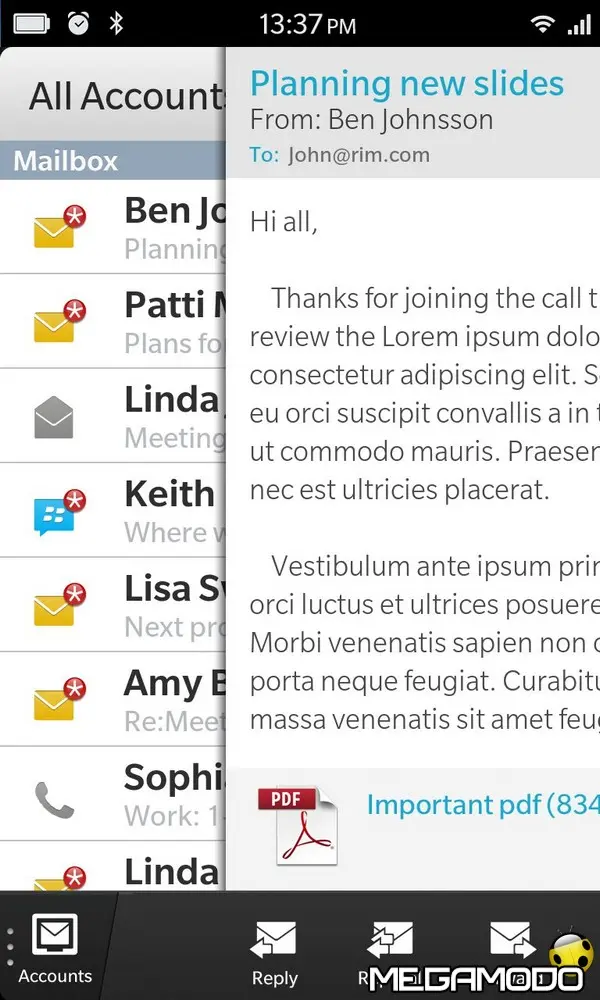 blackberry10 glance1