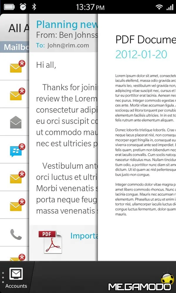blackberry10 glance2