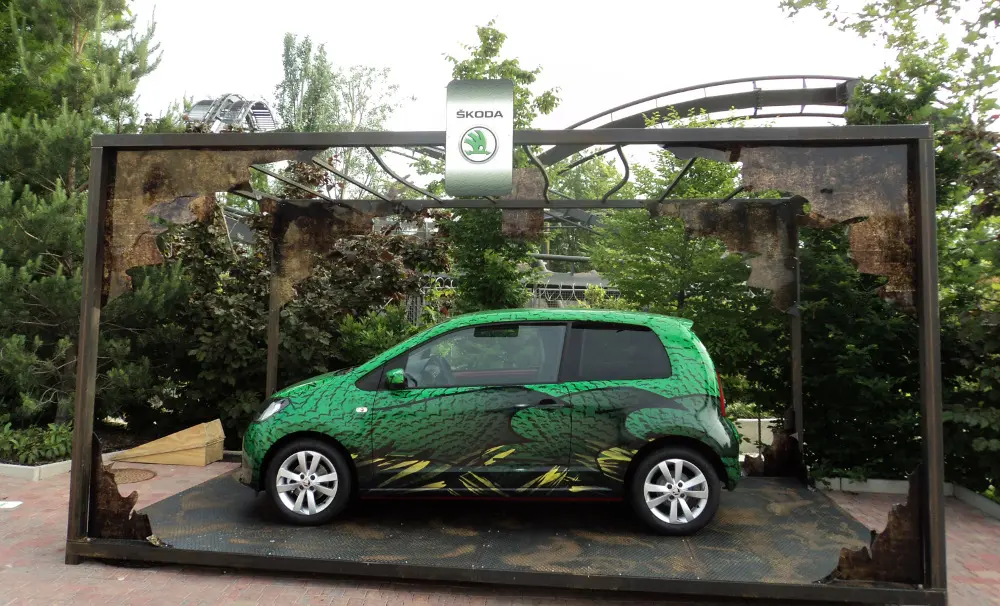 La famiglia Skoda a Gardaland
