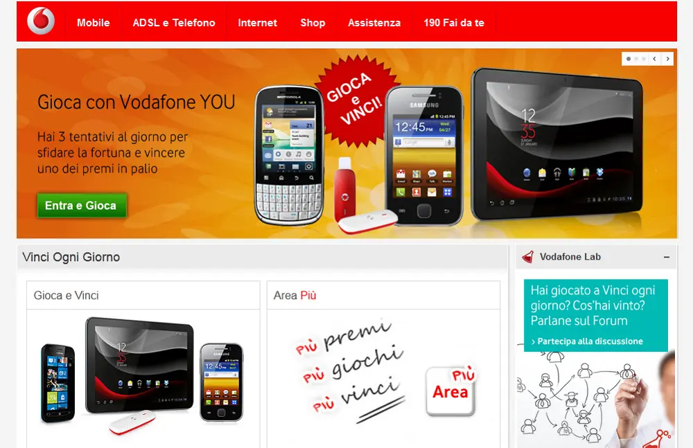 Vodafone YOU e Kiver per “Vinci Ogni Giorno”