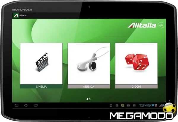 motorola xoom 2 ife use content to choose from