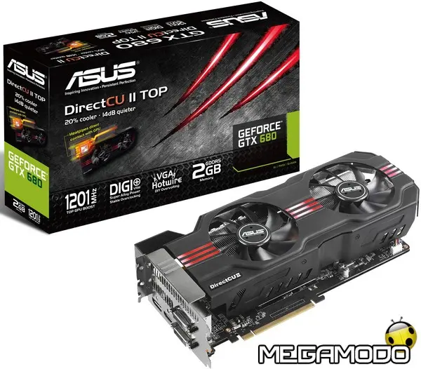 pr asus geforce gtx 680 directcu ii top graphics card with box