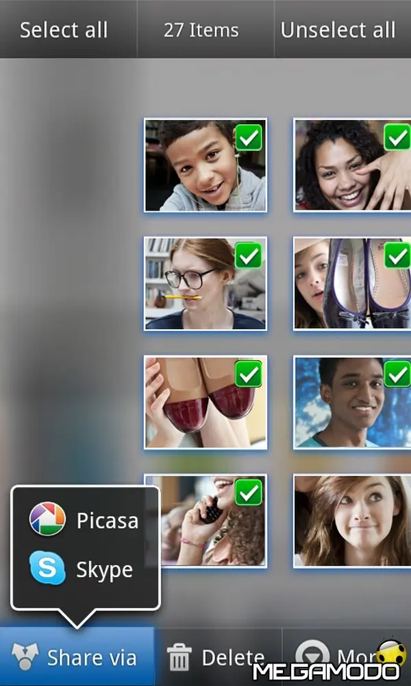 skype per android condividi file