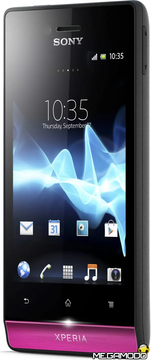 xperia miro front pink