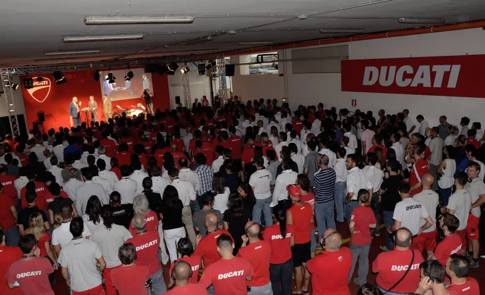 Prima visita ufficiale per Mr. Rupert Stadler in Ducati