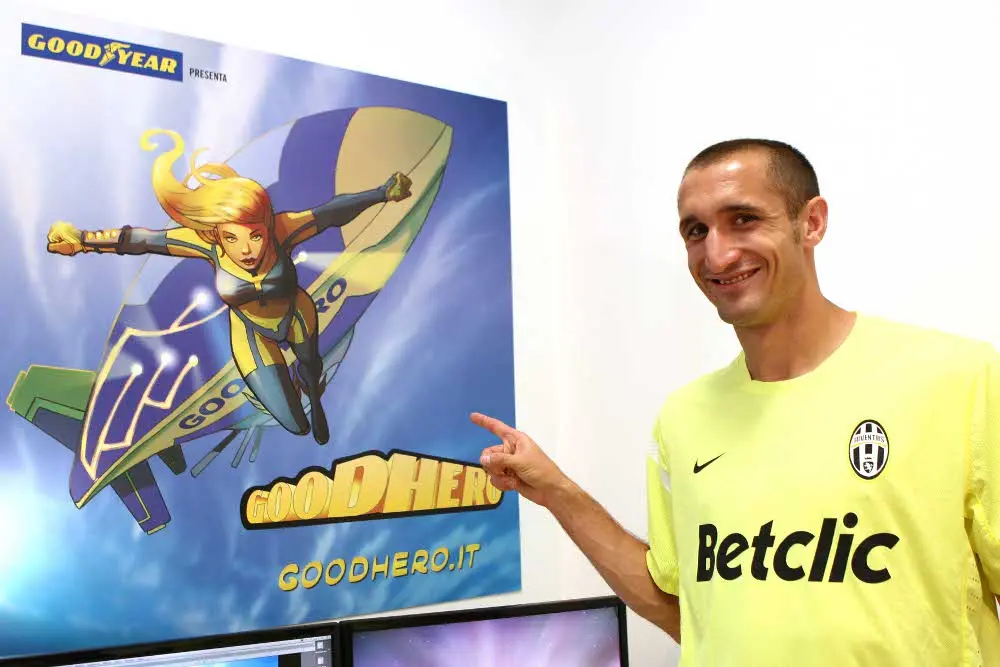 Juventus e Goodyear, Giorgio Chiellini per Goodhero