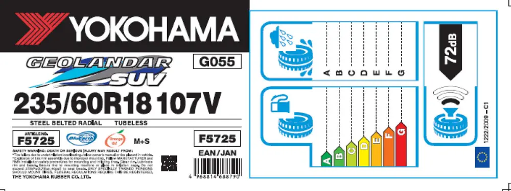 Yokohama sull'etichettatura europea degli pneumatici, la sicurezza al primo posto