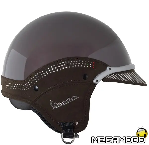 helmet vespa softouch crystal brown etna 13