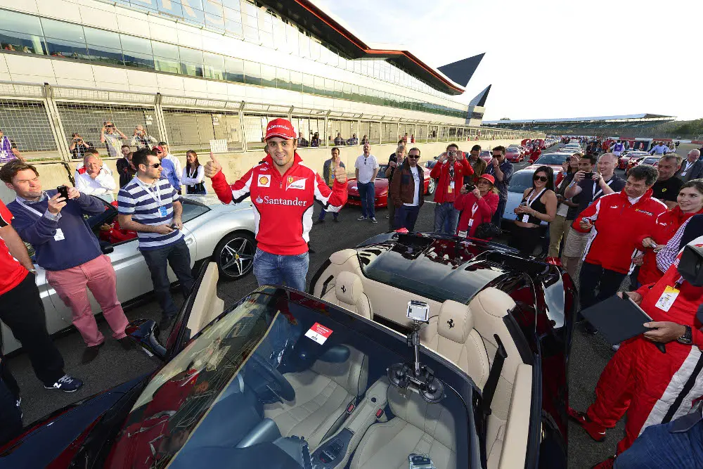 Ferrari Racing Days, Felipe Massa apre una parata da record a Silverstone