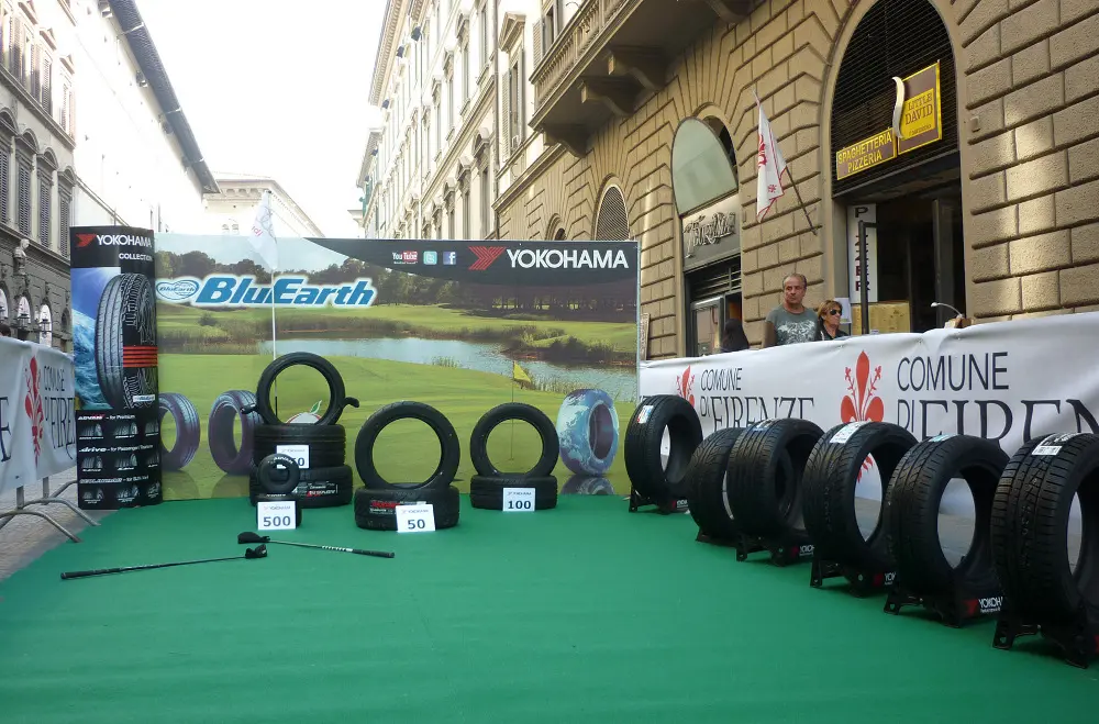 Yokohama ad Audi in City Golf