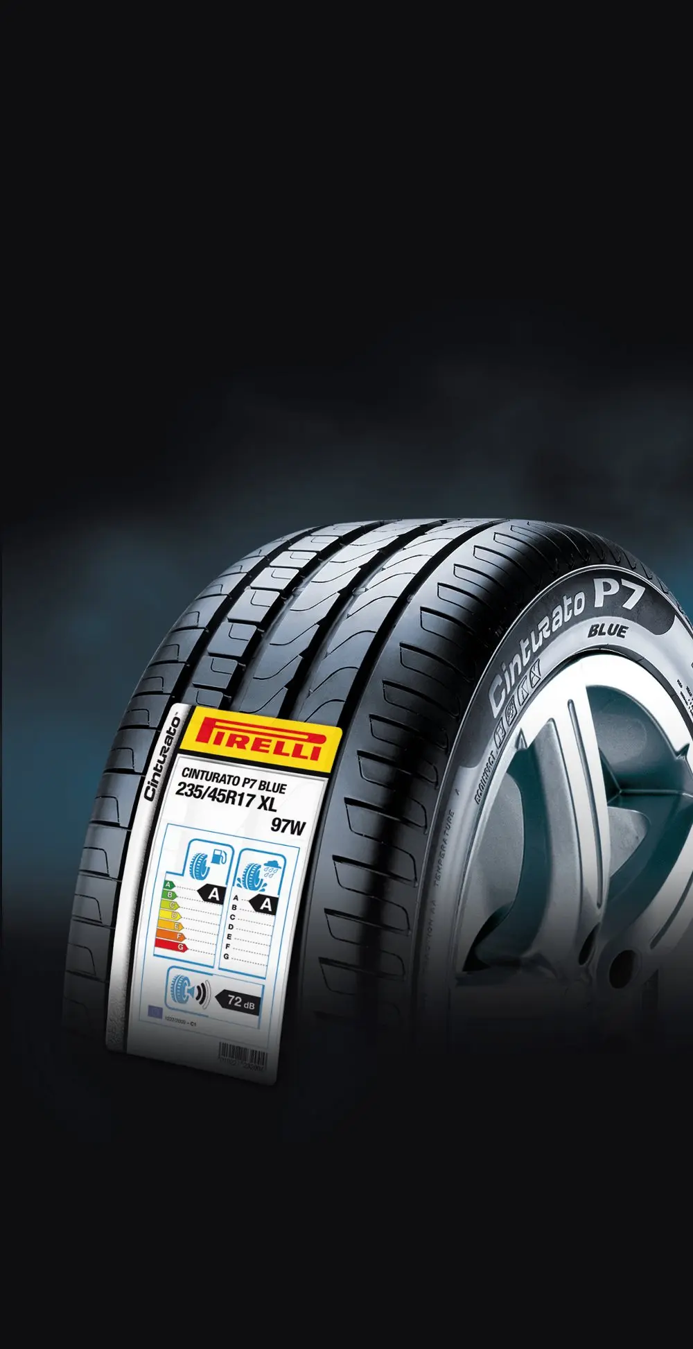 Cinturato P7 Blue, Pirelli unico produttore al mondo di pneumatici con la doppia "A"