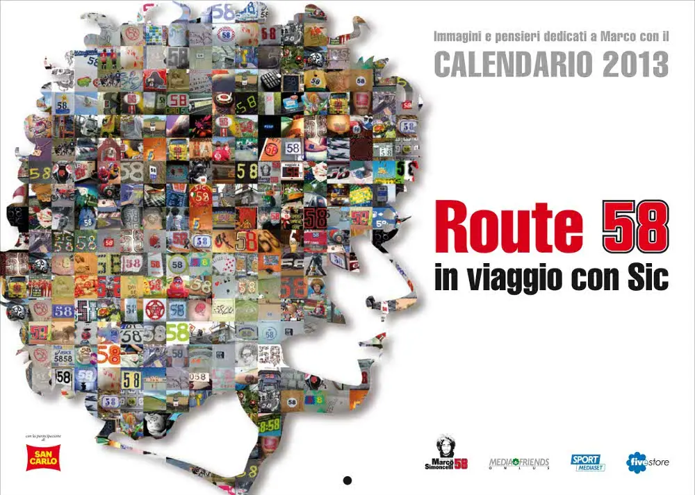 "Route 58-in viaggio con Sic", il calendario dedicato a Marco Simoncelli