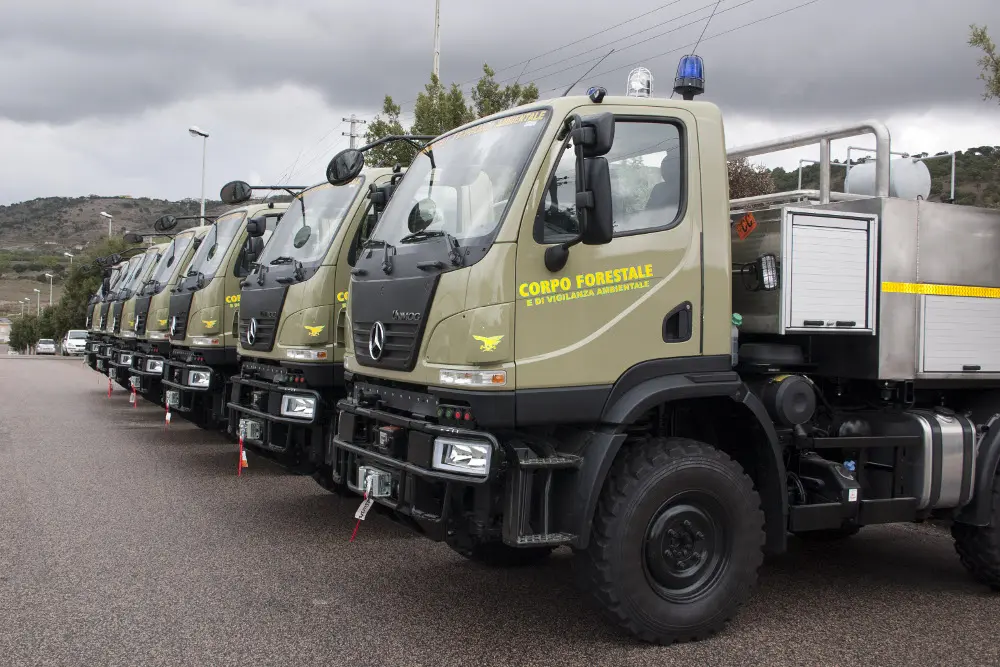Incendi boschivi, Mercedes-Benz Unimog per la Regione Sardegna