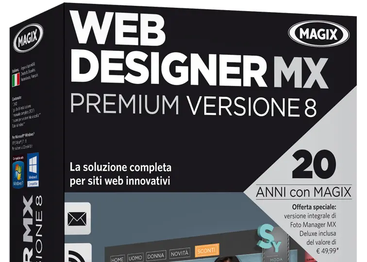 Magix Web Designer MX-Versione 8, per siti web di qualità  