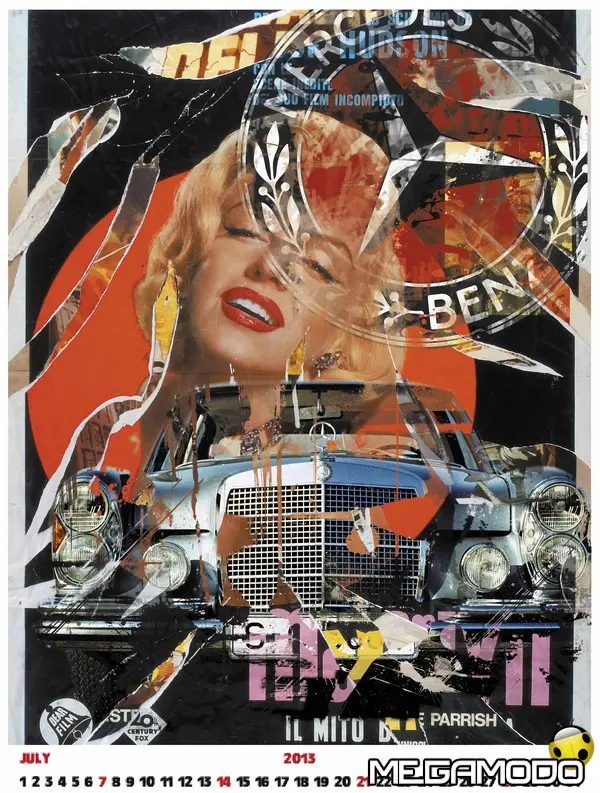 Mercedes-Benz Classic meets Mimmo Rotella: il calendario 2013 è un omaggio a Classe S
