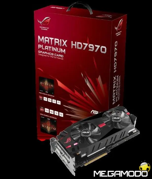 ASUS ROG MATRIX HD 7970 GHz Edition, la nuova scheda grafica veloce ed aggressiva