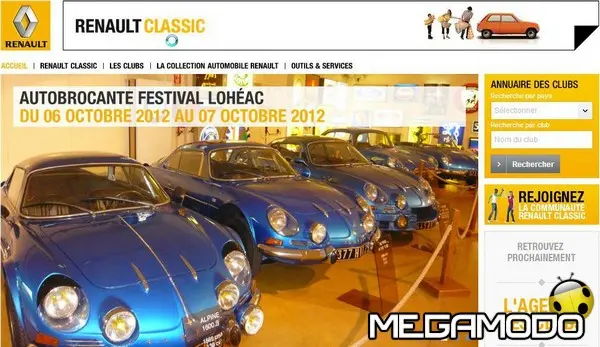Renault Classic, nuovo sito internet per gli appassionati di auto d'epoca