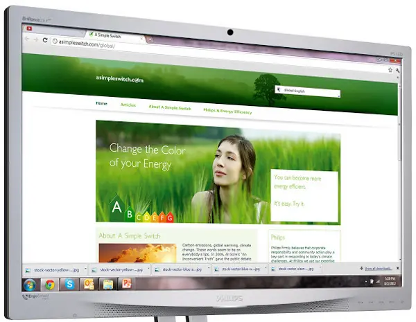 Nuovo monitor Philips ErgoSensor con tecnologia IPS, ergonomia a casa e in ufficio
