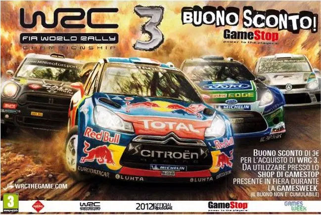 WRC 3 FIA World Rally Championship alla Games Week 2012