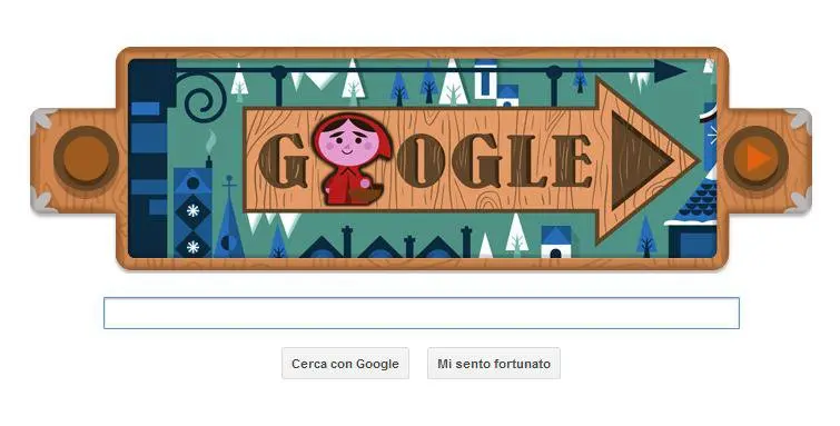 Cappuccetto Rosso dei Fratelli Grimm, Google Doodle da fiaba